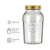 NADIR AMERICANO VINTAGE GLASS JAR, 1.5L