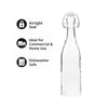 REGENT GLASS WATER BOTTLE SQUARE WITH CLIP-TOP LID, 1L