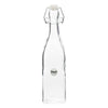 REGENT GLASS WATER BOTTLE SQUARE WITH CLIP-TOP LID, 1L
