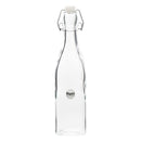 REGENT GLASS WATER BOTTLE SQUARE WITH CLIP-TOP LID, 1L