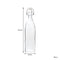 REGENT GLASS SQUARE BOTTLE WITH CLIP-TOP LID, 500ML (270X65X65MM)