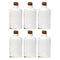 REGENT GLASS ROUND BOTTLE WITH CORK LID 6 PACK, 550ML (81MM DIAX168MM)