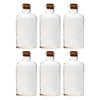 REGENT GLASS ROUND BOTTLE WITH CORK LID 6 PACK, 550ML (81MM DIAX168MM)