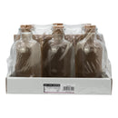 REGENT GLASS ROUND BOTTLE WITH CORK LID 6PK, 550ML