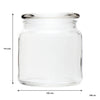 REGENT GLASS ROUND JAR WITH GLASS LID, 550ML
