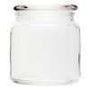 REGENT GLASS ROUND JAR WITH GLASS LID, 550ML