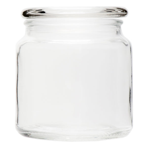 REGENT GLASS ROUND JAR WITH GLASS LID, 550ML (100MM DIAX110MM)