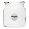 REGENT GLASS ROUND JAR WITH GLASS LID, 550ML