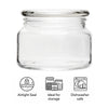 REGENT GLASS ROUND JAR WITH GLASS LID, 300ML