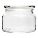REGENT GLASS ROUND JAR WITH GLASS LID, 300ML (100MM DIAX80MM)