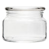 REGENT GLASS ROUND JAR WITH GLASS LID, 300ML (100MM DIAX80MM)