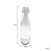 REGENT GLASS BOTTLE WITH CLIP TOP LID, 1L