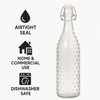 REGENT GLASS HOBNAIL BOTTLE WITH CLIP TOP LID, 1L