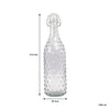 REGENT GLASS HOBNAIL BOTTLE WITH CLIP TOP LID, 1L