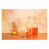 REGENT GLASS HOBNAIL BOTTLE WITH CLIP TOP LID, 1L