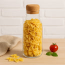 REGENT BOROSILICATE GLASS CARAFE WITH CORK STOPPER, 650ML