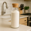 REGENT BOROSILICATE GLASS CARAFE WITH CORK STOPPER, 1L