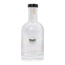REGENT GLASS GIN BOTTLE WITH BLACK STOPPER, 200ML