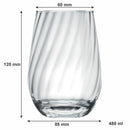 NADIR RAVENA TUMBLER GLASS , (480ML)