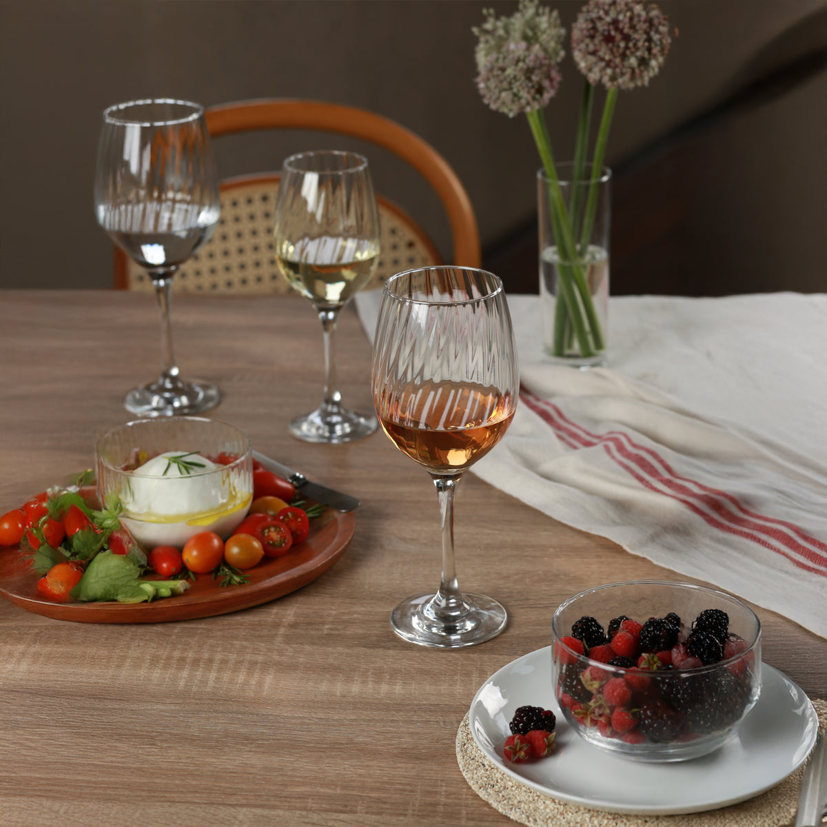 NADIR RAVENA STEMMED WHITE WINE GLASS, 385ML