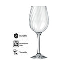 NADIR RAVENA STEMMED WHITE WINE GLASS , 385ML