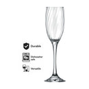 NADIR RAVENA STEMMED CHAMPAGNE FLUTE, 190ML
