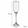 NADIR RAVENA STEMMED CHAMPAGNE FLUTE, 190ML