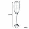 NADIR RAVENA STEMMED CHAMPAGNE FLUTE, (190ML)