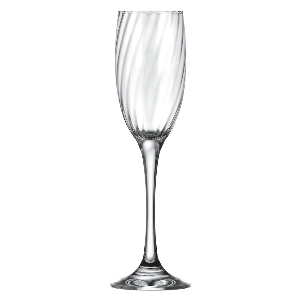 NADIR RAVENA STEMMED CHAMPAGNE FLUTE, 190ML