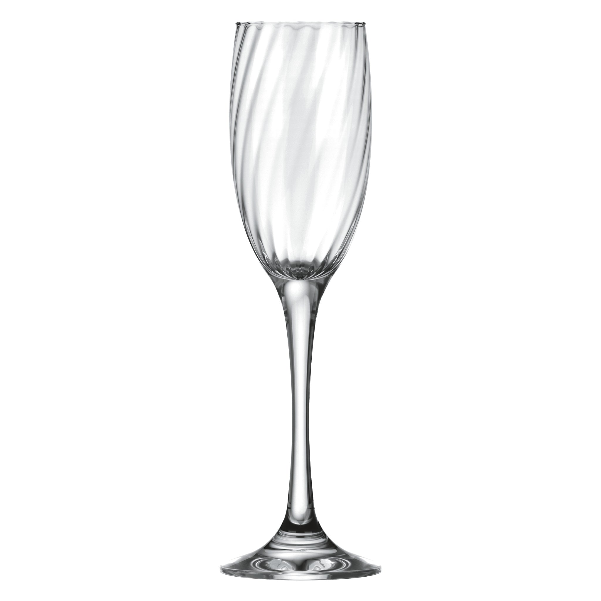 NADIR RAVENA STEMMED CHAMPAGNE FLUTE, 190ML