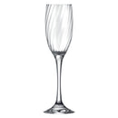 NADIR RAVENA STEMMED CHAMPAGNE FLUTE, (190ML)