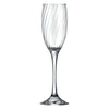 NADIR RAVENA STEMMED CHAMPAGNE FLUTE, (190ML)