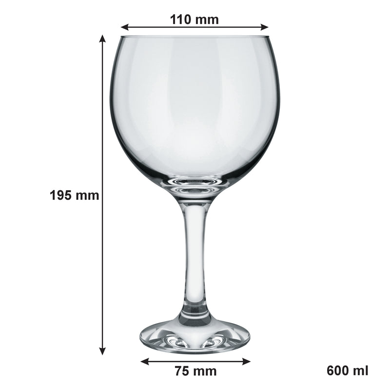 NADIR STEMMED GIN GLASS, (600ML) BULK
