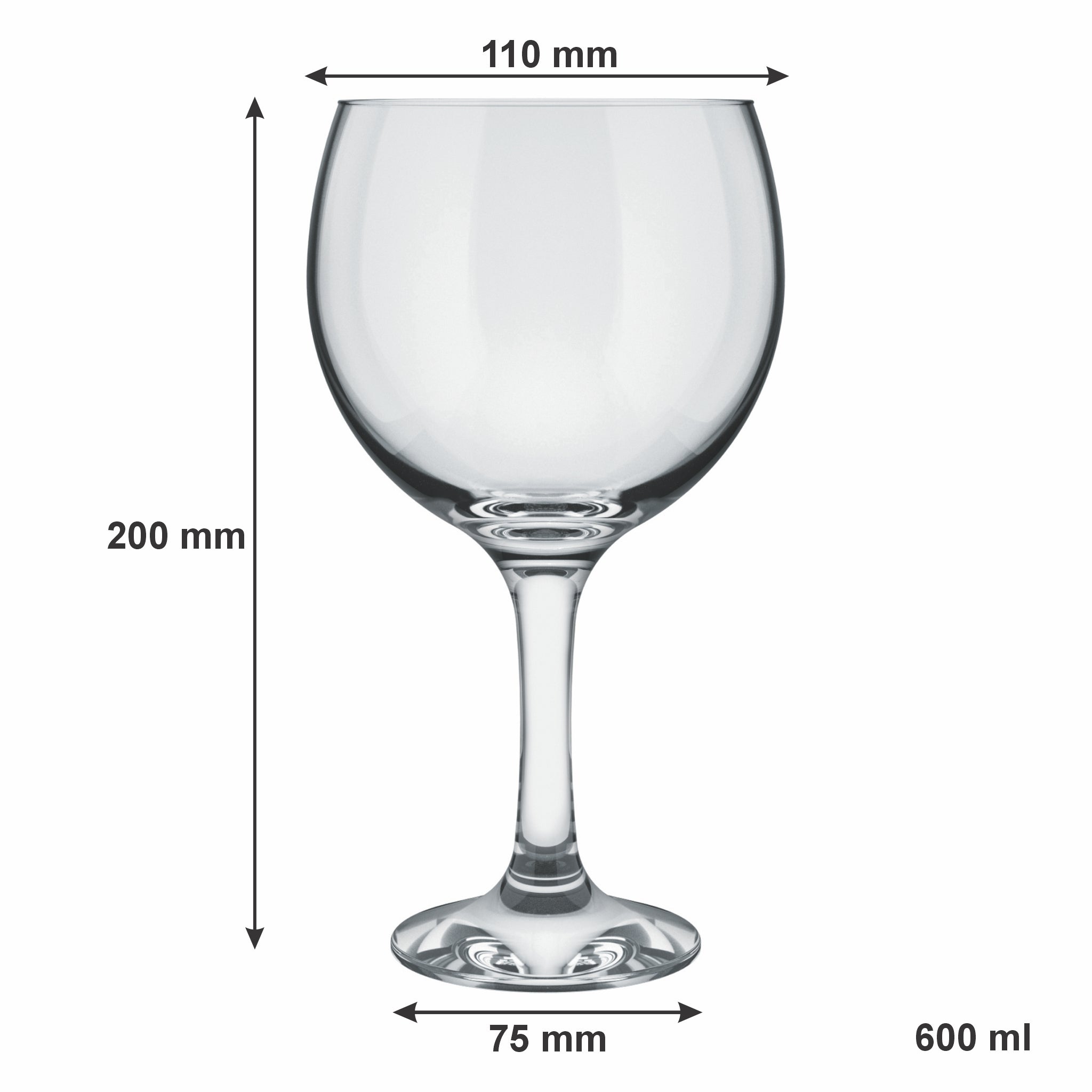 NADIR STEMMED GIN GLASS, 600ML