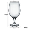 NADIR BELGA STEMMED BEER GLASS, 500ML