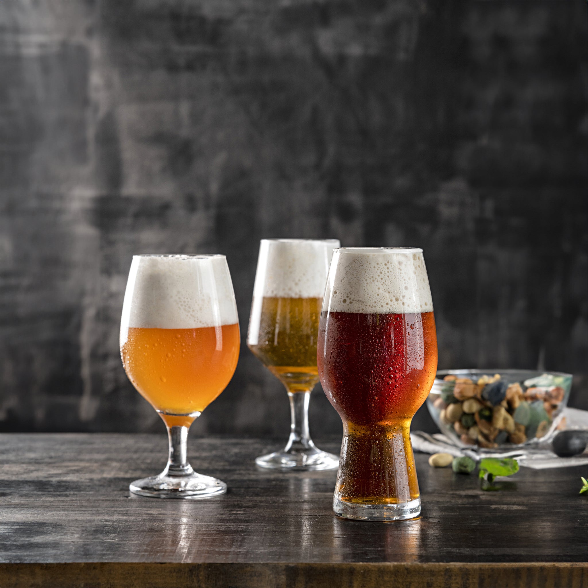 NADIR BELGA STEMMED BEER GLASS, 500ML