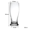 NADIR MUNICH BEER GLASS, (530ML)