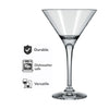NADIR STEMMED MARTINI GLASS, 250ML