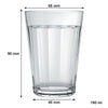NADIR BAMBOO GLASS TUMBLER, 190ML