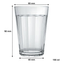 NADIR BAMBOO GLASS TUMBLER, (190ML)