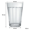 NADIR BAMBOO GLASS TUMBLER, (190ML)