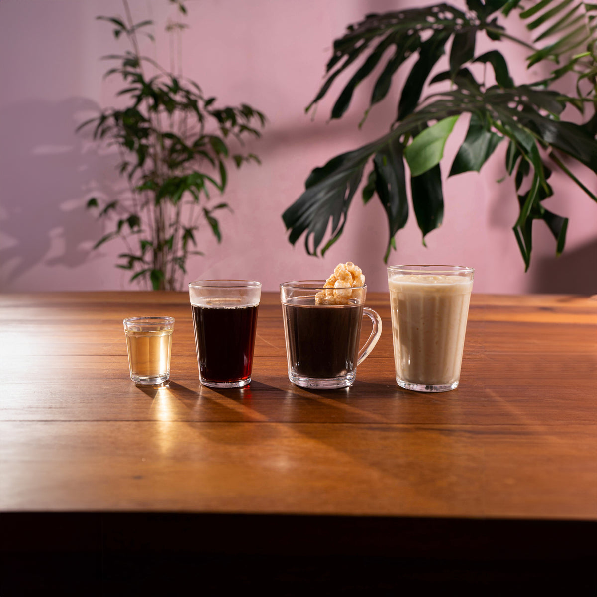 NADIR BAMBOO GLASS TUMBLER, 190ML