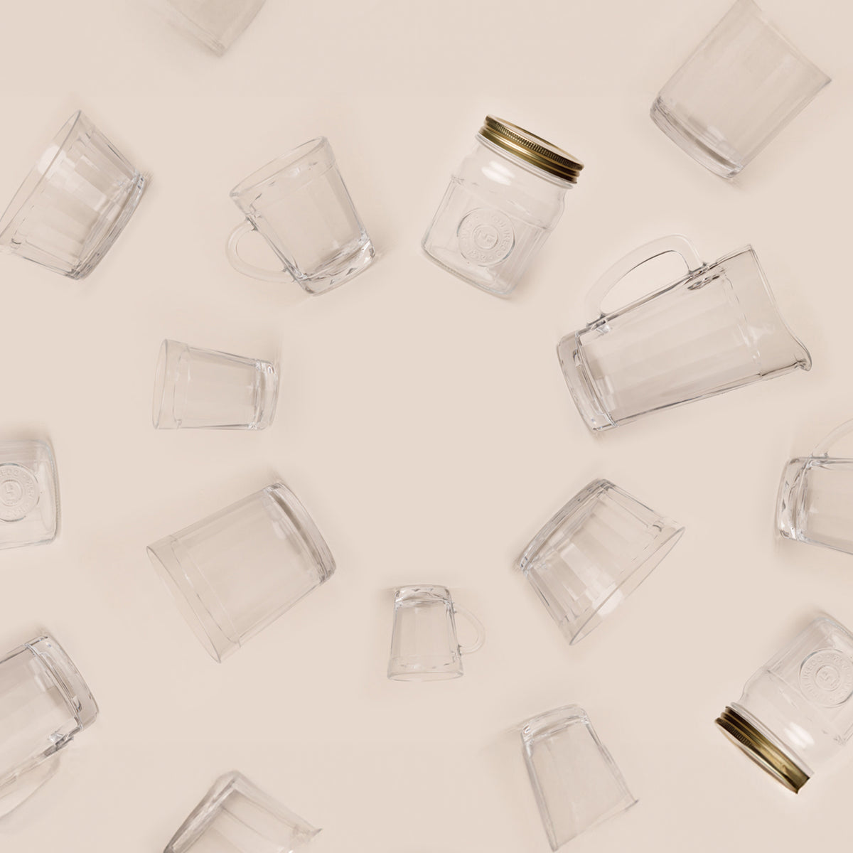 NADIR BAMBOO GLASS TUMBLER, 190ML