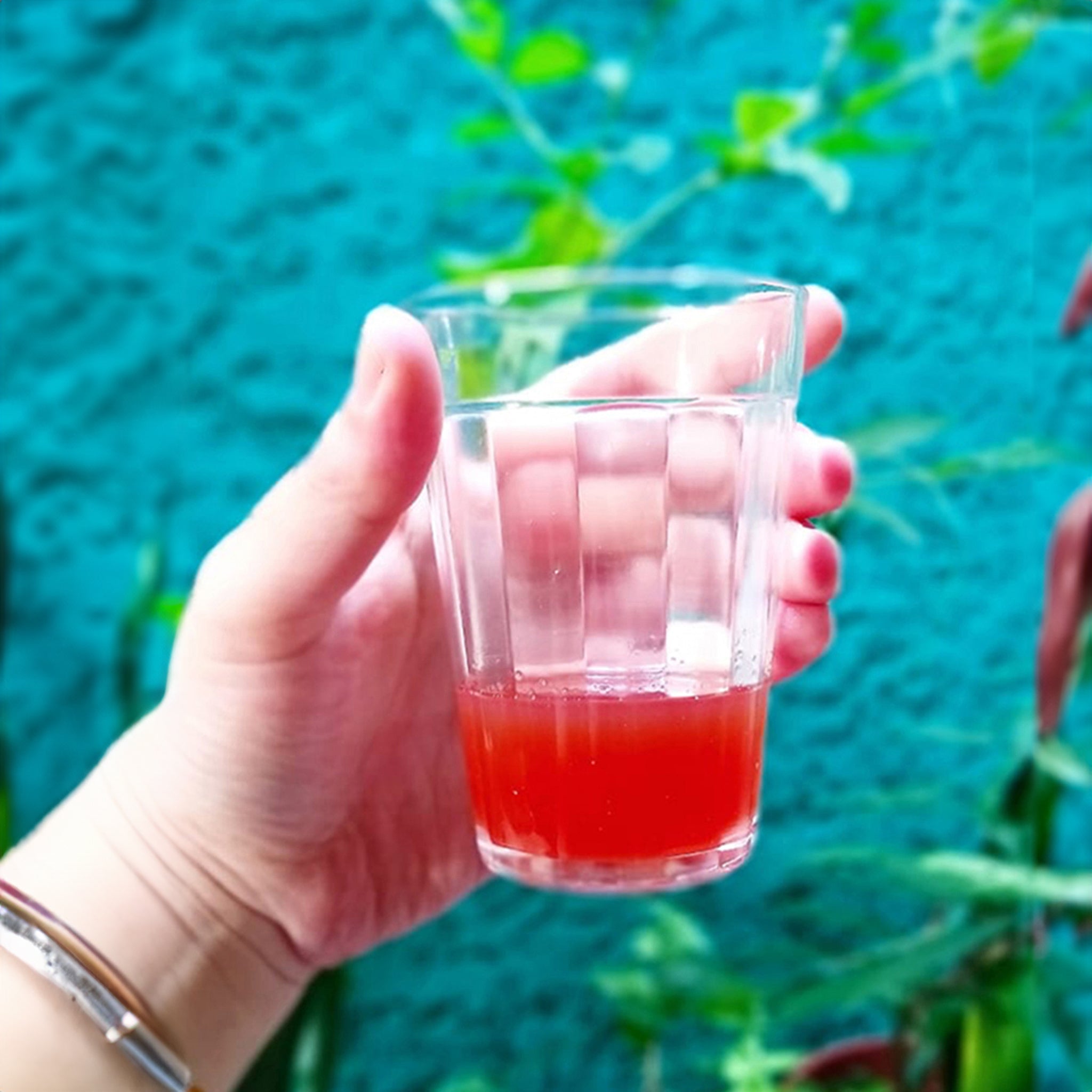 NADIR BAMBOO GLASS TUMBLER, 190ML