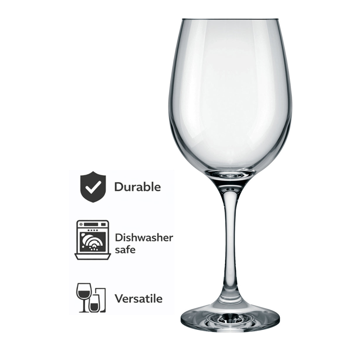 NADIR BARONE STEMMED RED WINE GLASS, 490ML