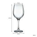 NADIR BARONE STEMMED RED WINE GLASS, (490ML)