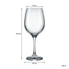 NADIR BARONE STEMMED RED WINE GLASS, (490ML)