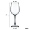 NADIR BARONE STEMMED WHITE WINE GLASS, 385ML