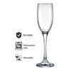 NADIR BARONE STEMMED CHAMPAGNE FLUTE, 190ML