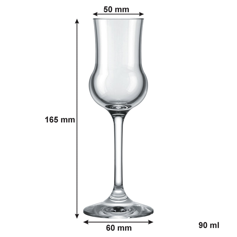NADIR STEMMED ALAMBIC SHERRY GLASS, (90ML)